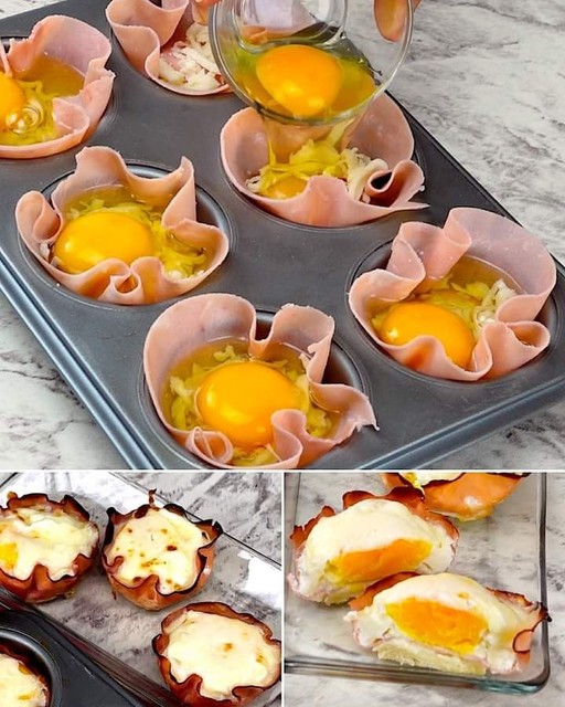 Easy Ham And Eggcups