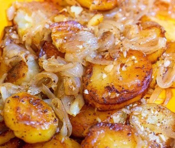 Fried Potatoes And Onion