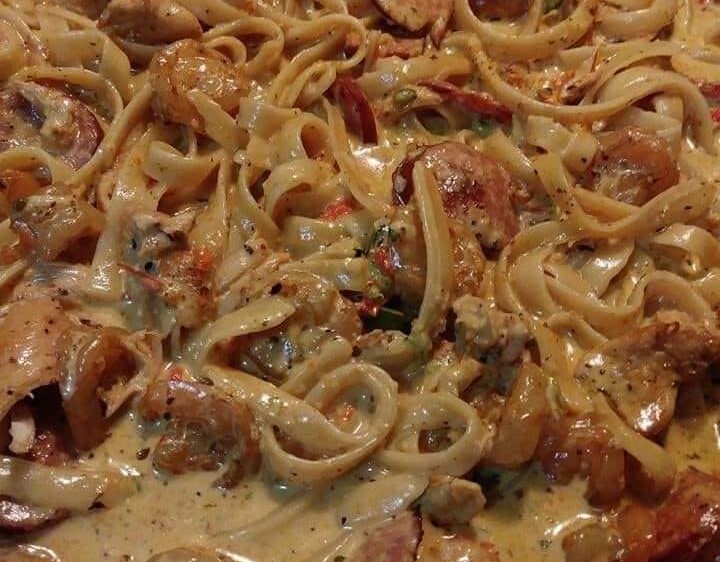 Cajun Shrimp Pasta with Sausage