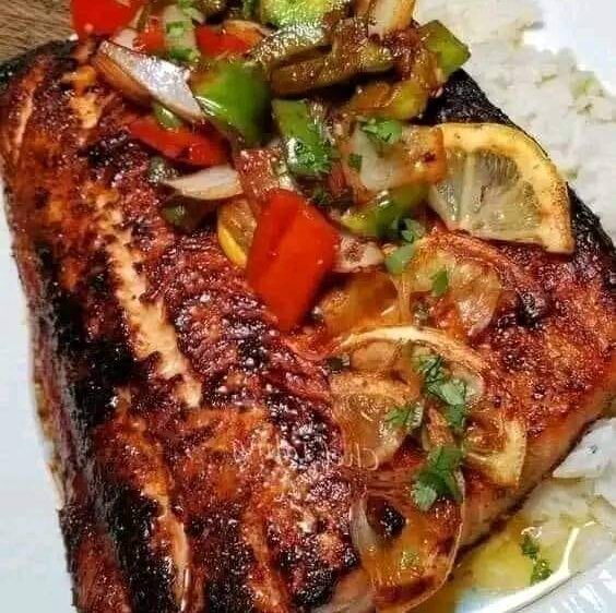 Jerk Lemon Pepper Salmon